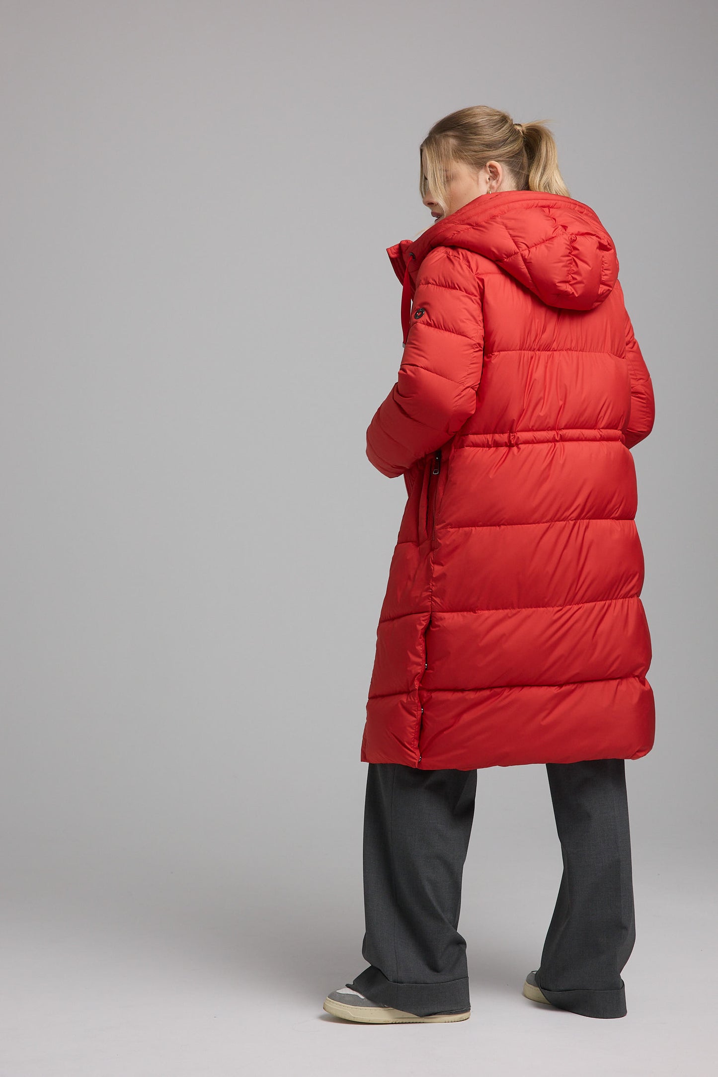 Damen Steppmantel rot