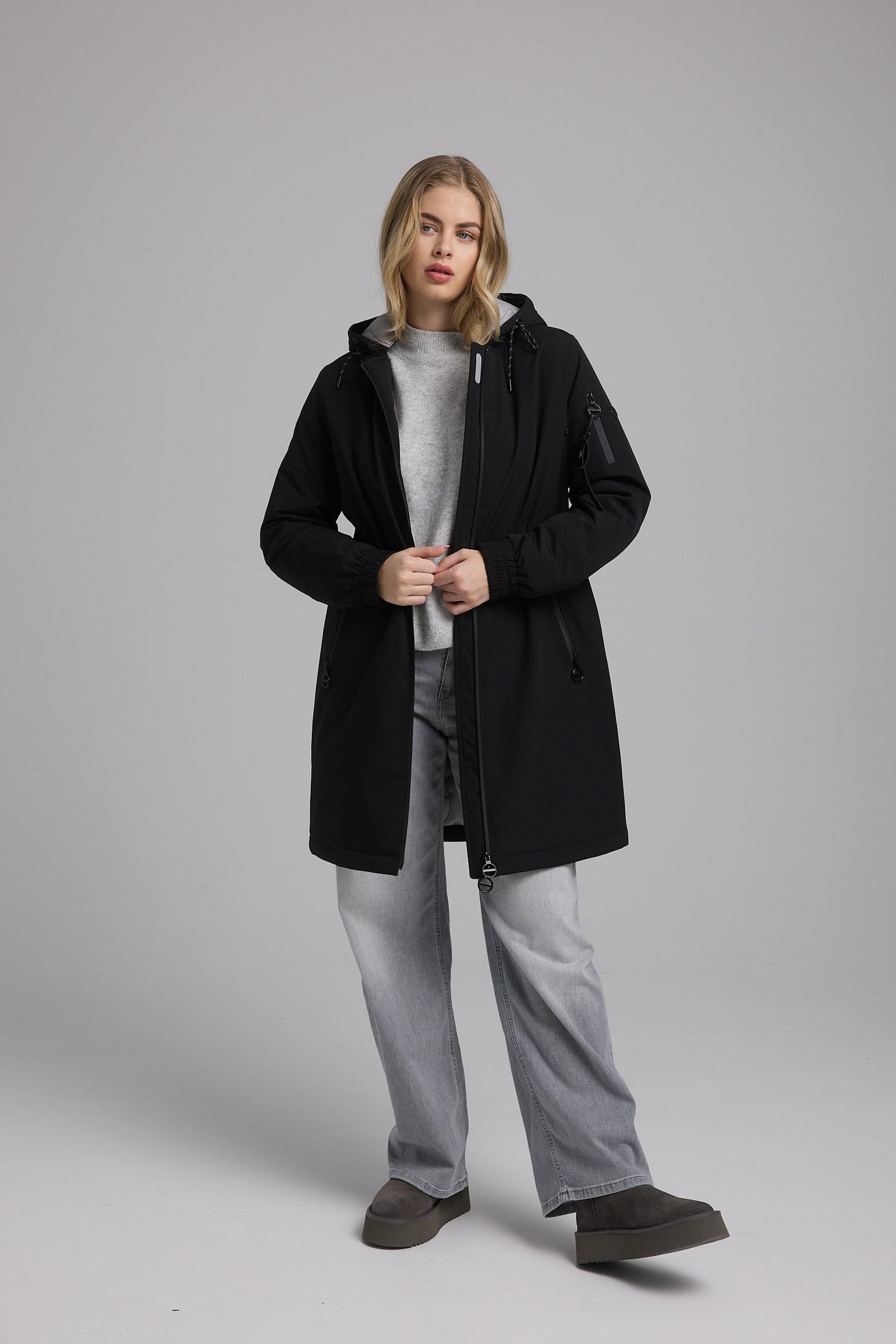 Damen Funktionsjacke schwarz