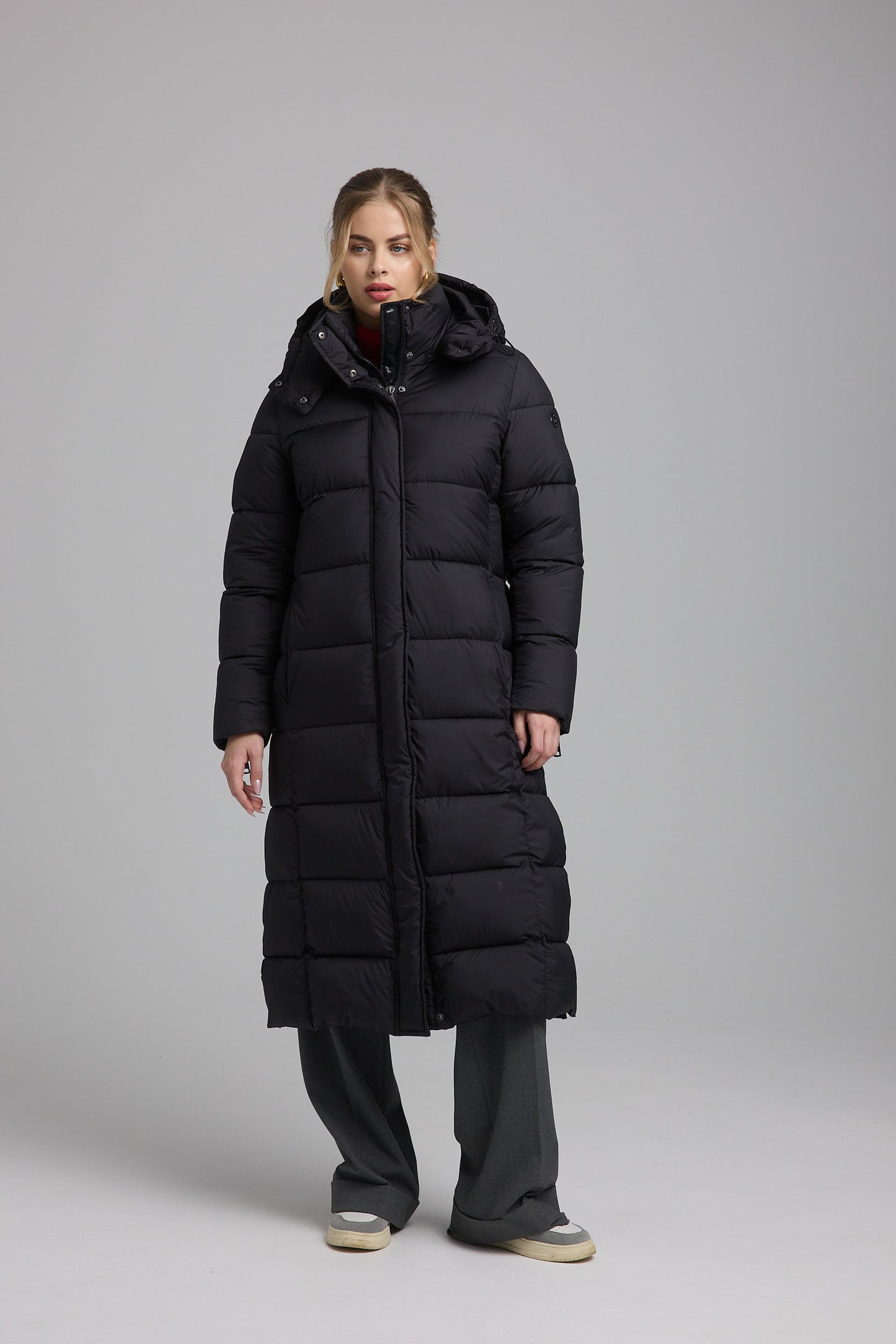 Damen Steppmantel schwarz