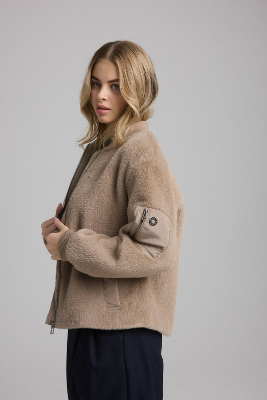 damen Fakefurblouson