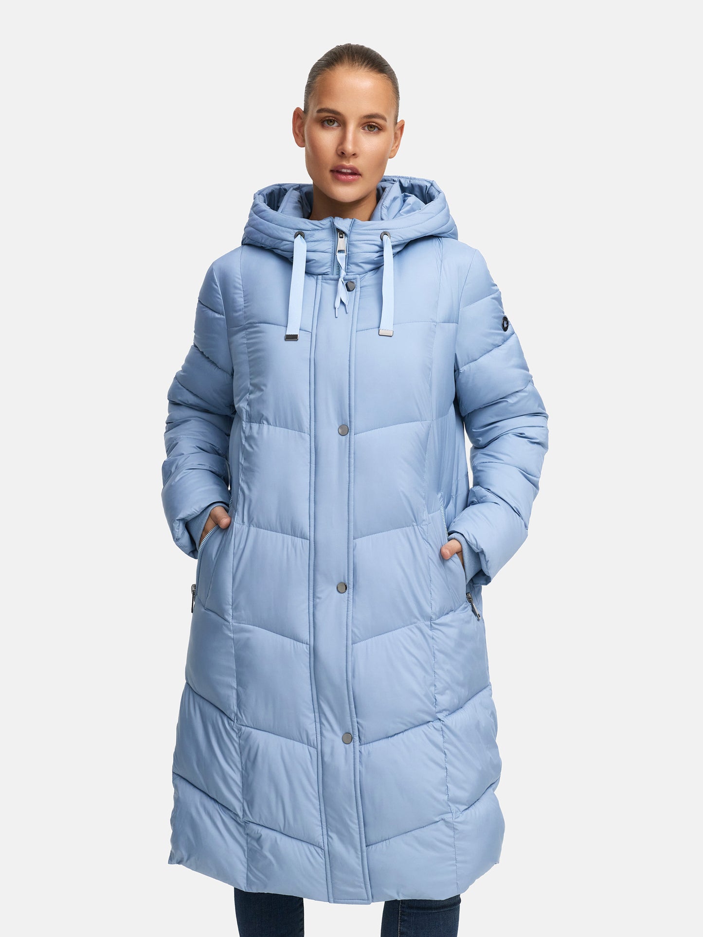 Damen Steppmantel blau