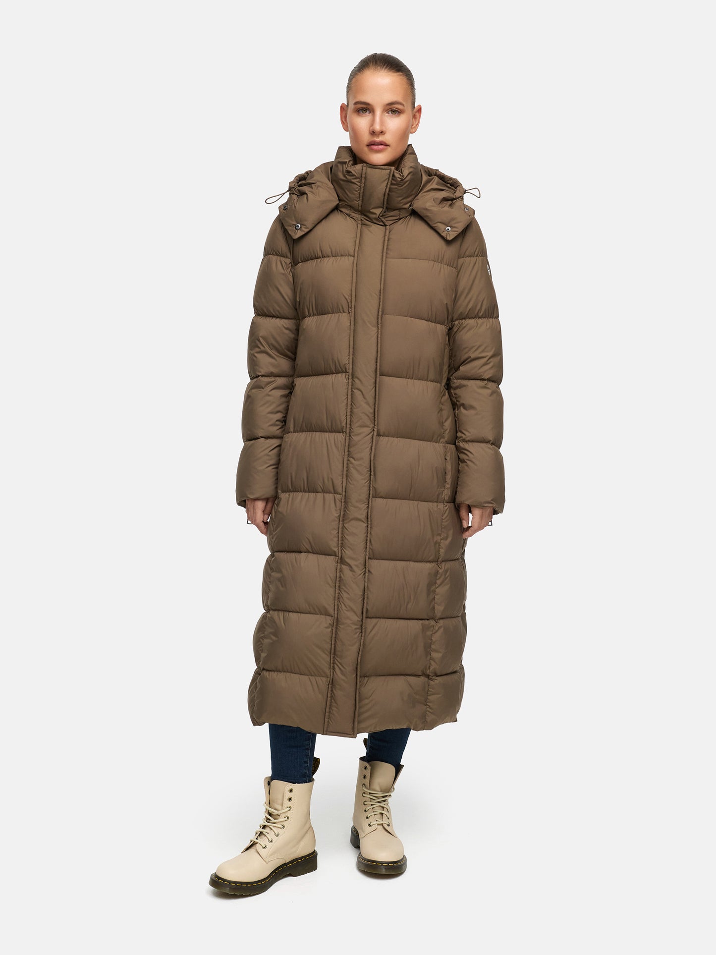 Damen Steppmantel braun