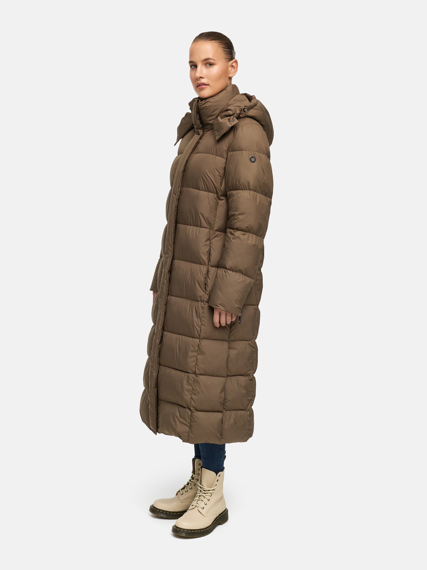 Damen Steppmantel braun