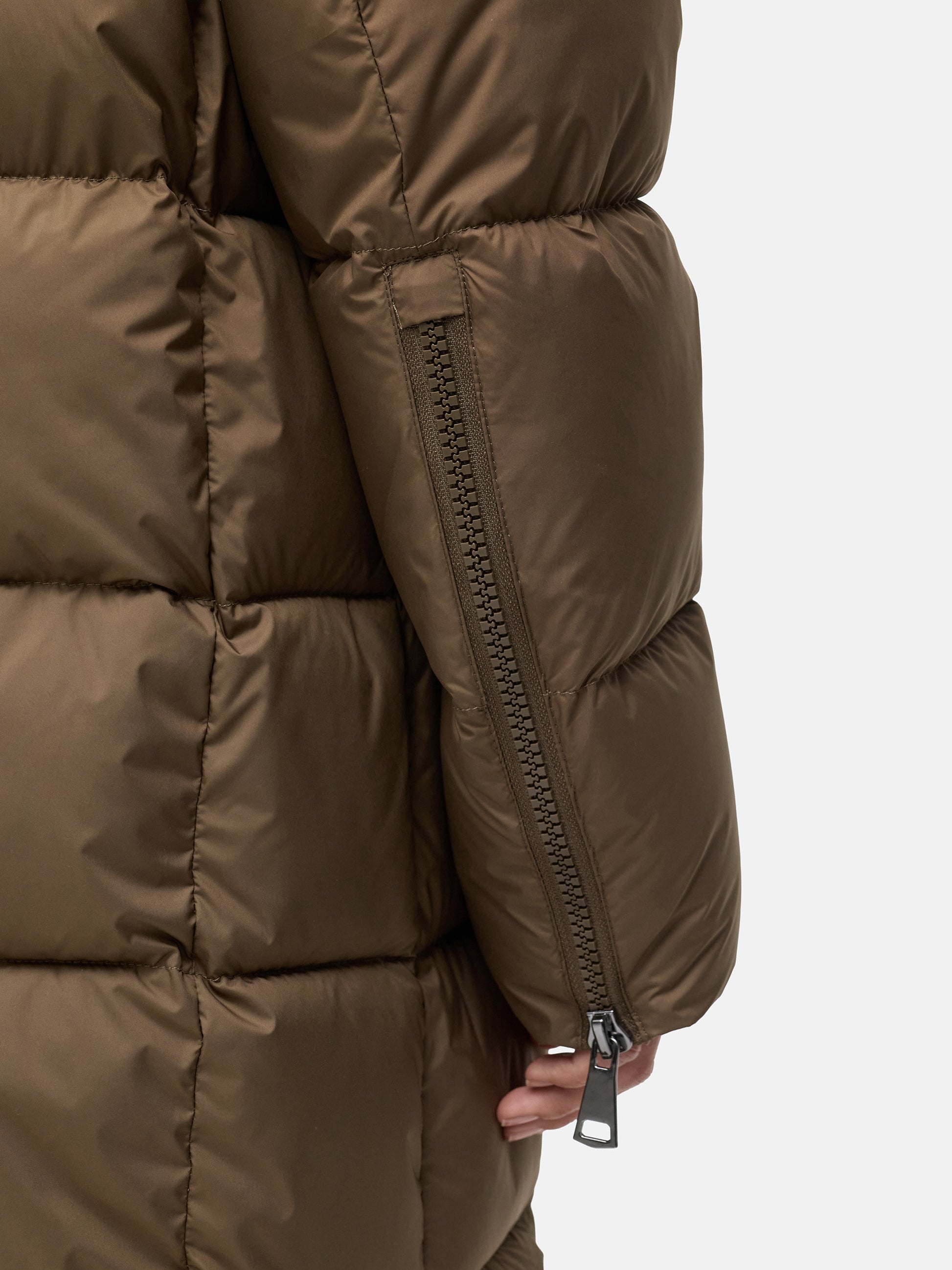 Damen Steppmantel braun