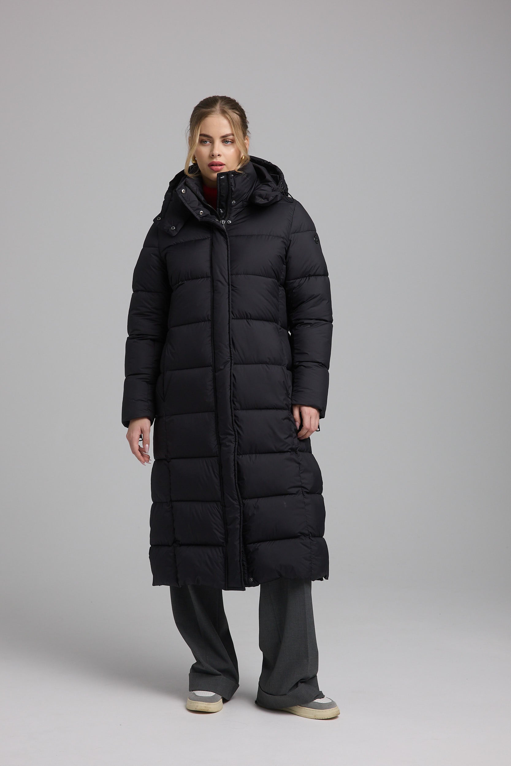 Damen Steppmantel schwarz