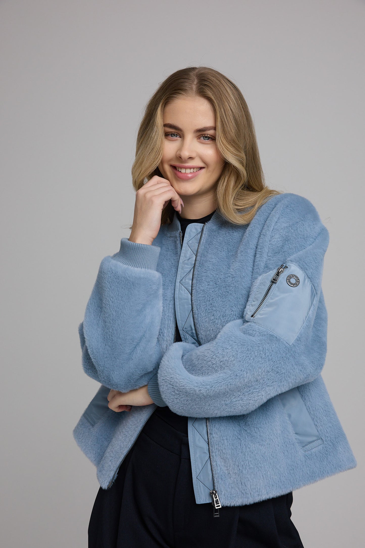 damen Fakefurblouson